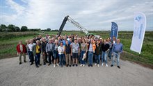 Groepsfoto bij natuurinrichting Ruygenborg